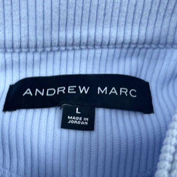 Andrew Marc Womens Light Blue Zip-Up Jacket L 6686 - Picture 6 of 8